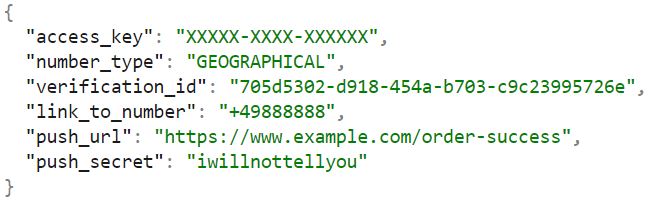 Number Order API geo