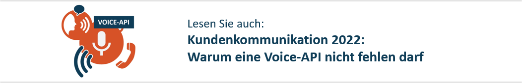 Lesen Sie Voice-API Kundenkommunikation